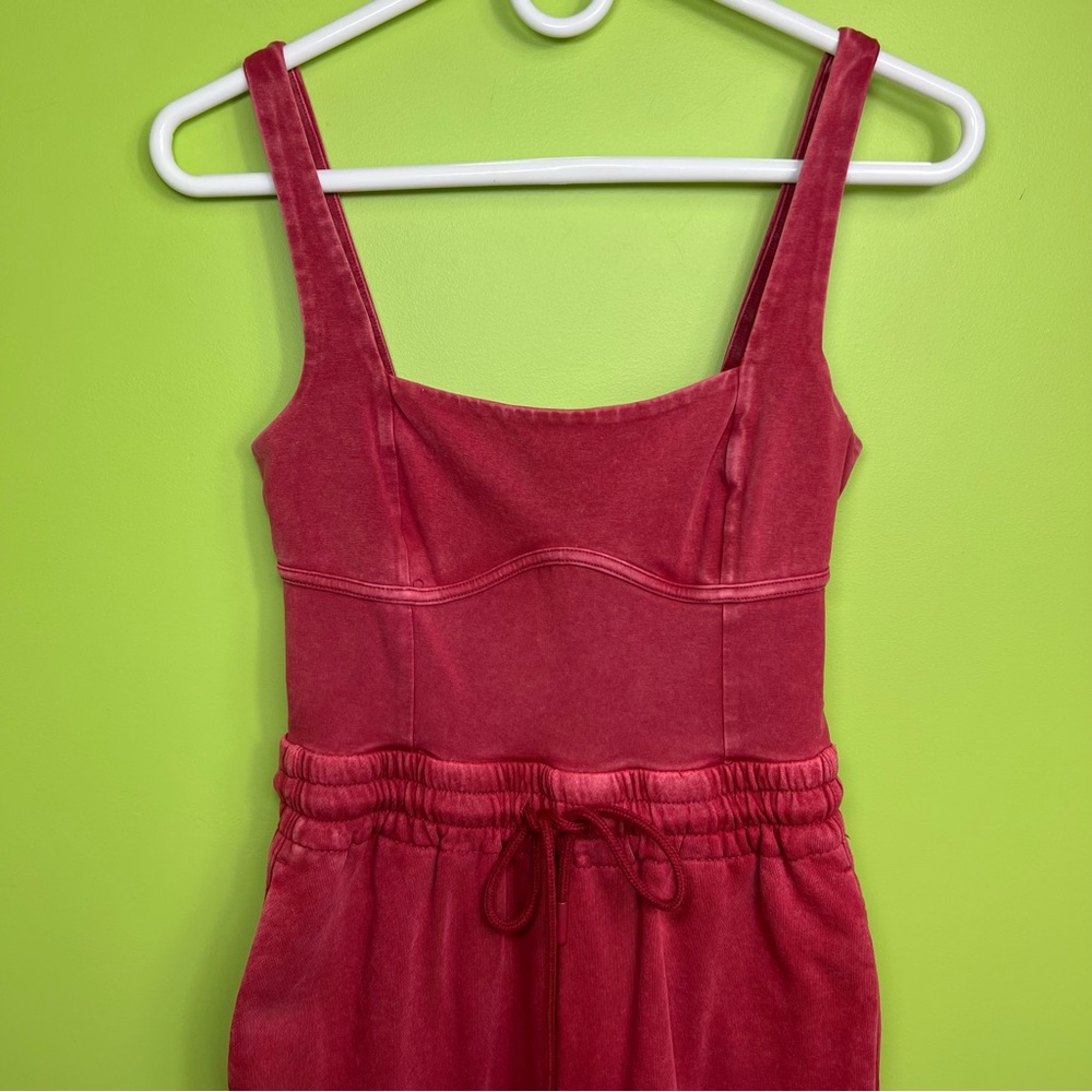 Free People Inbound Onesie in crimson size XS great condition - Picture 3 of 9
